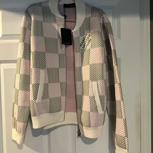 Louis Vuitton Checkered Pink and Green Jacket